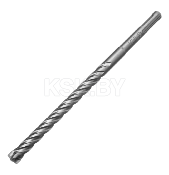 Бур по бетону цельная крестовая пластина 12x265 мм SDS PLUS Denzel (705317) 