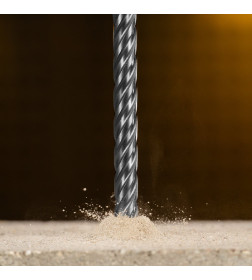 Бур по бетону цельная крестовая пластина 12x265 мм SDS PLUS Denzel