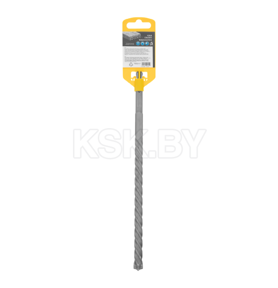 Бур по бетону цельная крестовая пластина 12x265 мм SDS PLUS Denzel (705317) 