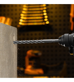 Бур по бетону цельная крестовая пластина 12x215 мм SDS PLUS Denzel