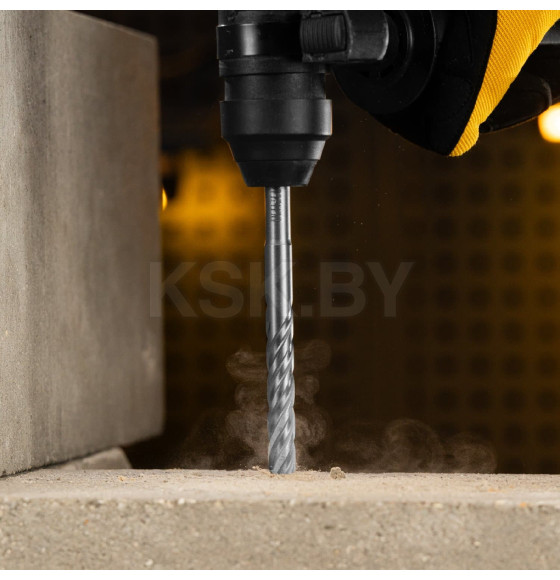 Бур по бетону цельная крестовая пластина 12x165 мм SDS PLUS Denzel (705315) 