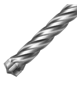 Бур по бетону цельная крестовая пластина 12x165 мм SDS PLUS Denzel