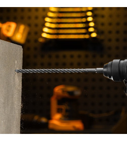 Бур по бетону цельная крестовая пластина 10x315 мм SDS PLUS Denzel