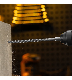 Бур по бетону цельная крестовая пластина 10x265 мм SDS PLUS Denzel