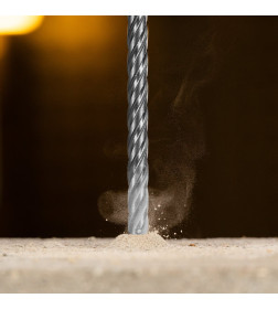 Бур по бетону цельная крестовая пластина 10x215 мм SDS PLUS Denzel