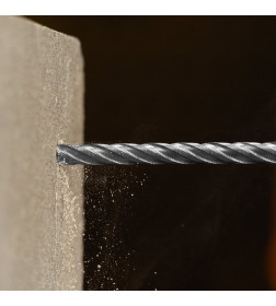 Бур по бетону цельная крестовая пластина 6x265 мм SDS PLUS Denzel