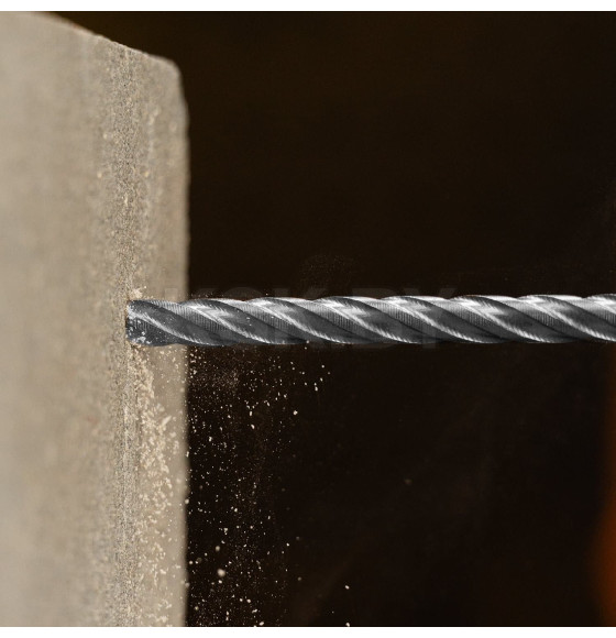 Бур по бетону цельная крестовая пластина 6x265 мм SDS PLUS Denzel (705303) 