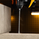 Бур по бетону цельная крестовая пластина 6x265 мм SDS PLUS Denzel (705303) 