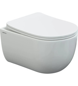 Комплект BERGES AT-043341: инсталляция ATOM 410 кнопка Atom Line хром матовый, унитаз VENTAS Rimless 49 см, сиденье Ventas Slim SO