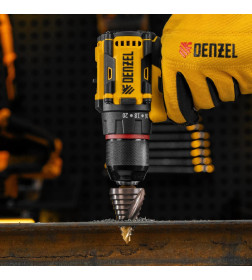 Сверло ступенчатое 9-12-15-18-21-24-27-30-33-36 мм Р6М5К5 6-гр. хвостовик Denzel