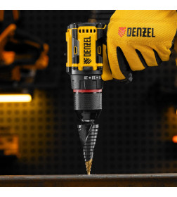 Сверло ступенчатое 4-6-8-10-12-14-16-18-20-22-24-26-28-30-32 мм Р6М5 6-гр. хвостовик Denzel