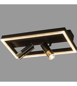 Светильник H9347/3 58Вт черный/золото