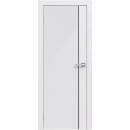 Дверное полотно "Line" 8 ,2000х600х38мм,Белый,черный молдинг