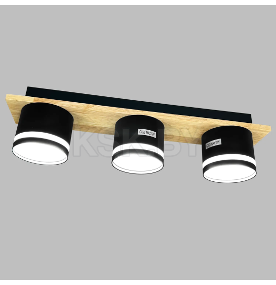 Светильник X4516/3 черный/дерево (X4516/3) 