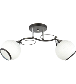 Светильник НПБ 02-2х60-101 6215/2 черный/хром