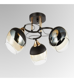 Светильник НПБ 02-3х60-101 6107/3 черный/золото