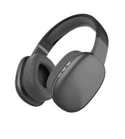 Гарнитура QUMO Sense ВТ 0084 (black), MicroSD, AUX, накладная, Bluetooth 5.0, 360 мА-ч, до 10 часов работы, пластик+экокожа.