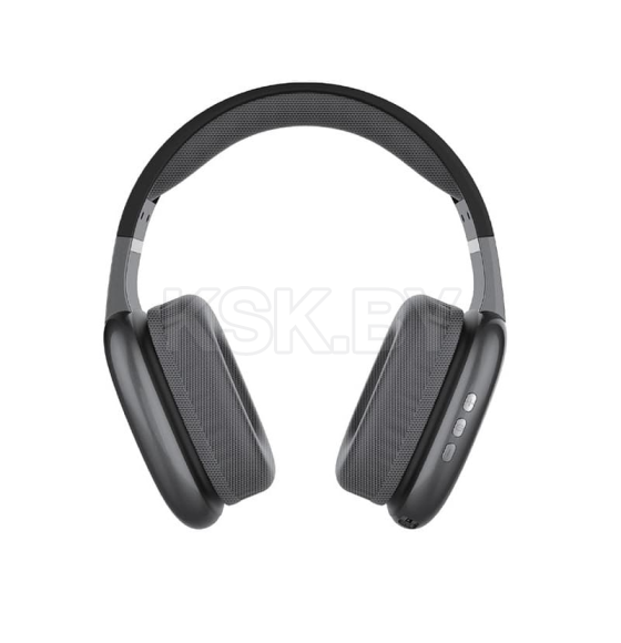 Гарнитура QUMO Sense ВТ 0084 (black), MicroSD, AUX, накладная, Bluetooth 5.0, 360 мА-ч, до 10 часов работы, пластик+экокожа. (Q43231) 