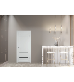 Дверное полотно Emalex E27 Steel,Black gloss 2000х600х35мм