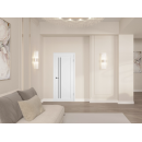 Дверное полотно Emalex E33 Ice ,black gloss 2000х600х35мм