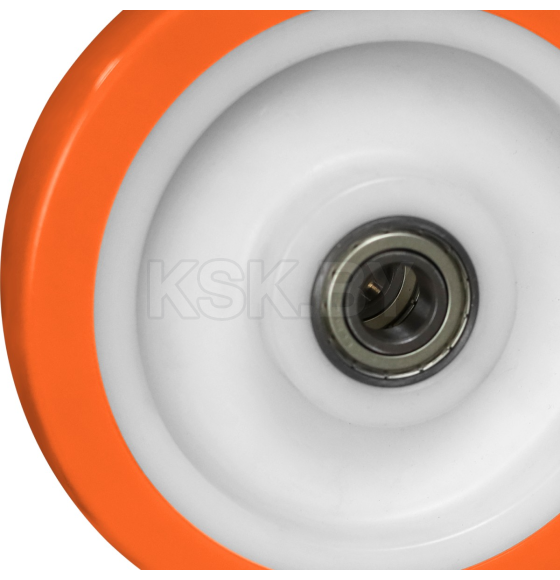 Колесо, полиуретан, обод-нейлон Ronel NPU 125х40  (NPU 125) 