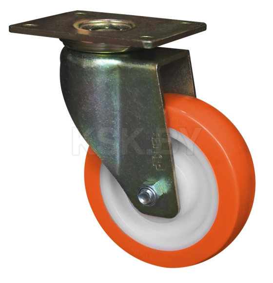 Поворотная колесная опора, большегрузная, полиуретан, обод-нейлон Ronel RN01 NPU 200 (RN01 NPU 200) 