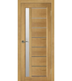 Дверное полотно Вега 9 ЧО Светлый орех 2000х700х40мм (массив сосны)