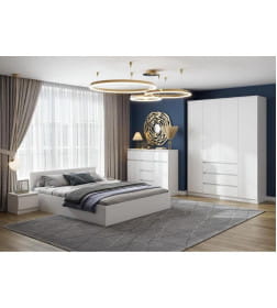 Шкаф 4-х ств. ЦРК.НЦ.03 Ницца-3 Белый