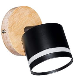 Светильник X4504/1 черный/дерево