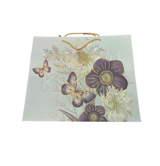 Пакет подарочный 26*32*10 см микс М