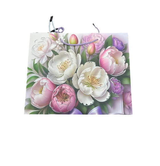 Пакет подарочный 32*26*11 см микс