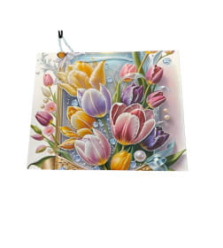 Пакет подарочный 32*26*11 см микс