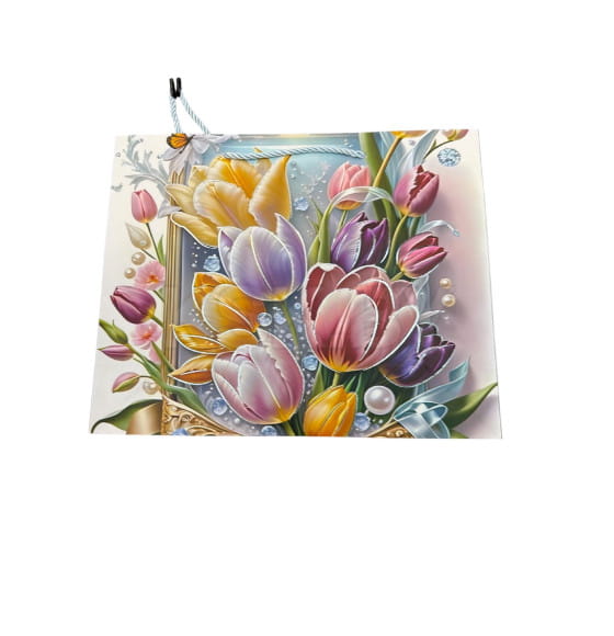 Пакет подарочный 32*26*11 см микс