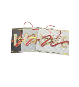 Пакет подарочный 32*26*11 см микс