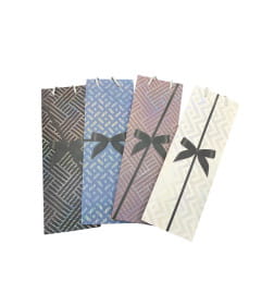 Пакет подарочный для вина 12*35*9 см микс