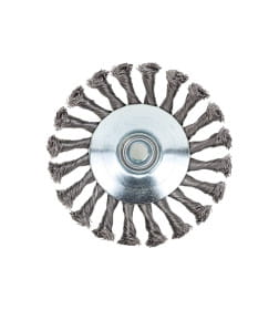 Щетка для УШМ 125мм. М14, (тарелка) витая проволока Matrix