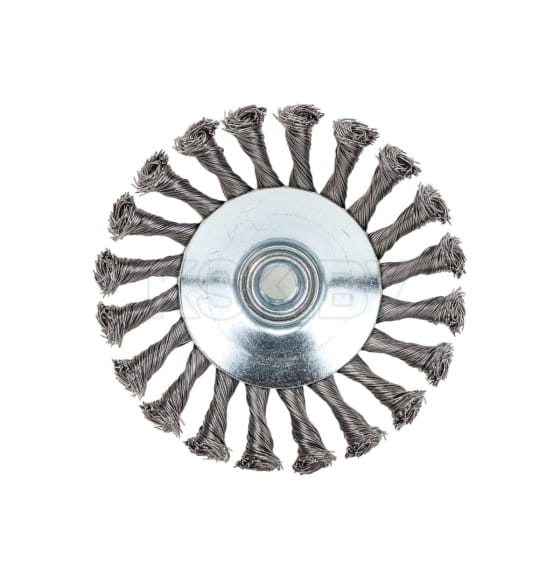 Щетка для УШМ 125мм. М14, (тарелка) витая проволока Matrix (746117) 