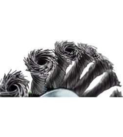 Щетка для УШМ 125мм. М14, (тарелка) витая проволока Matrix