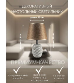 Светильник настольный ННБ 04-40-172 YH22051-3 GY