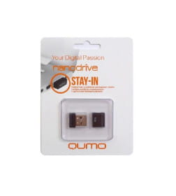 Флеш карта QUMO 32GB USB 2.0 Nano Black, цвет корпуса  черный (QM32GUD-NANO-B)