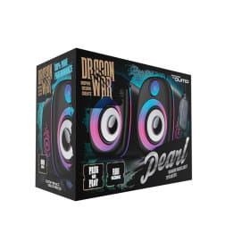 Колонки 2.0 PEARL AS010, 6 ВТ, объемное звучание, RGB подсветка, USB+Jack 3,5мм. (Black)