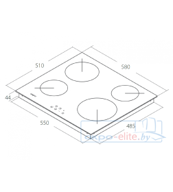 Электрическая варочная панель Akpo PKA 58 008 BL