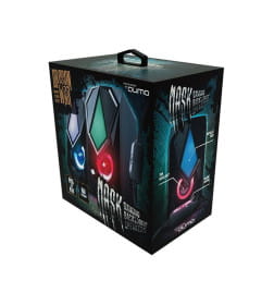 Колонки 2.0 Qumo Mask AS004, 10 ВТ, объемное звучание, RGB подсветка, USB+Jack 3,5мм