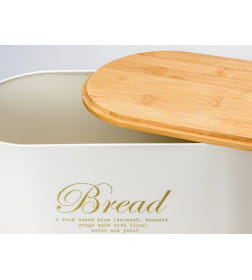 Хлебница нержавеющая сталь/бамбук 33,5*17,6*15 см 294633