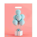 Пакет с ручкой "Воздушный сюприз" 35*28 см (н00255515) 