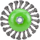 Щетка для УШМ 125мм. М14, (тарелка) витая проволока Matrix (746117) 