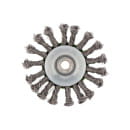 Щетка для УШМ 115мм. М14 (тарелка)  витая проволока Сибртех (746117) 