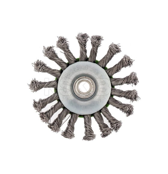 Щетка для УШМ 115мм. М14 (тарелка)  витая проволока Сибртех (746117) 