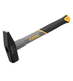 Молоток слесарный 600 г кованый фибергласовая рукоятка c TPR покрытием Denzel