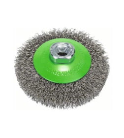 Щетка дисковая гофр.100мм/M14 BOSCH (для нержавеющей стали)